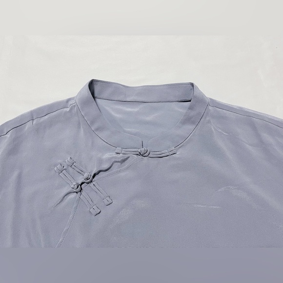 3/4 Sleeve 100% Silk Blouse - Picture 3 of 10